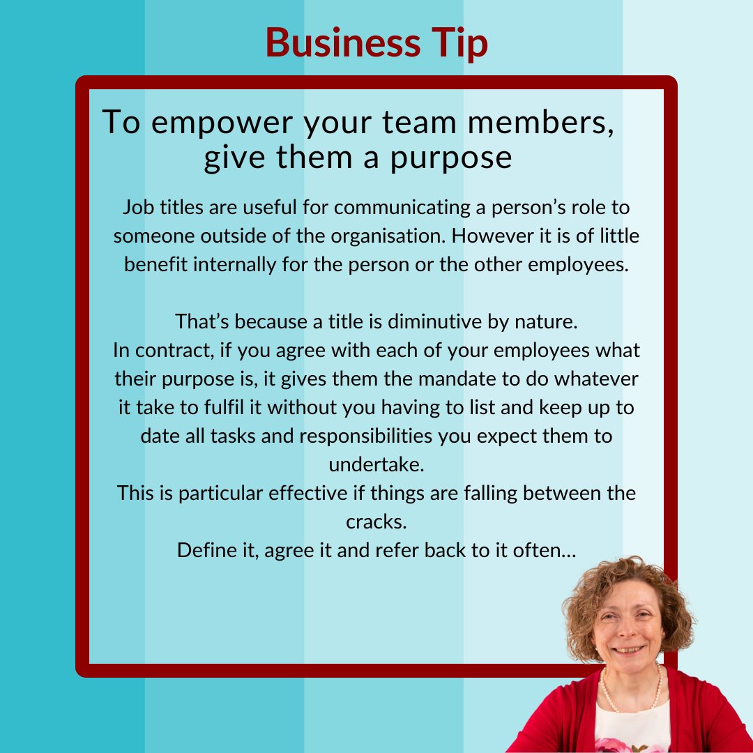 Role purpose v job title Date: 27/02/2024 By: The Business Navigation Centre To empower your team members, give them a purpose #Empowerment lancashare.co.uk/news/role-purp… #GBShared #Lancashare #LancsBiz #GrowYourMindset #Focus #Mindset #PositiveThinking @GBShared @Biz_navigation