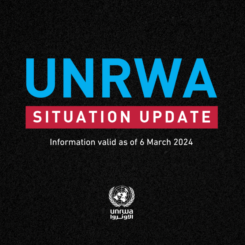 UNRWA's tweet photo. 🔹Intense Israeli bombardment from air, land &amp; sea continue to be reported across #GazaStrip📍

🔹9,000 women reported killed by Israeli forces in #Gaza, not including those believed to be buried under the rubble.

🔹At least 18 children died from dehydration &amp; malnutrition.