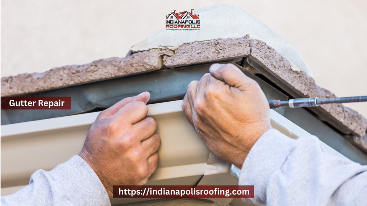 When it comes to gutter repair, you can rely on our knowledgeable team to provide excellent service and long-lasting results. Gutter repair services for residential and commercial properties are a specialty of Indianapolis Roofing LLC. 
#GutterServices #IndianapolisRoofing