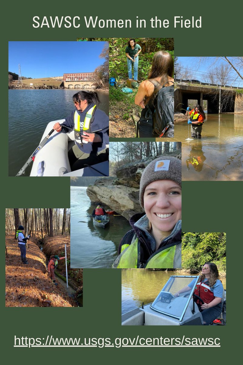 It's not only #FieldPhotoFriday, It's #InternationalWomensDay! The women in the SAWSC love to go in the field and collect data. Learn about SAWSC studies and data at ow.ly/ZTGH50QOGYy.