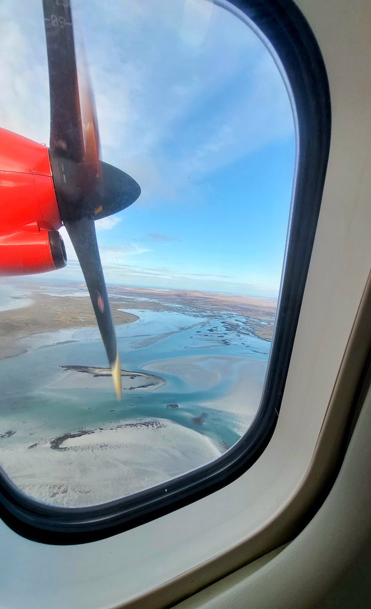 Beautiful views on today's flight from Benbecula to Glasgow with Loganair 🛩