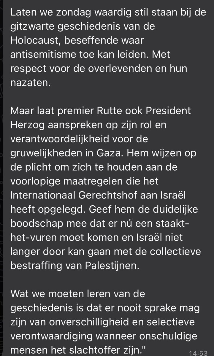 GL-PvdA noemt aanwezigheid president Herzog van Israël bij opening Nationaal Holocaust Monument ongewenst.