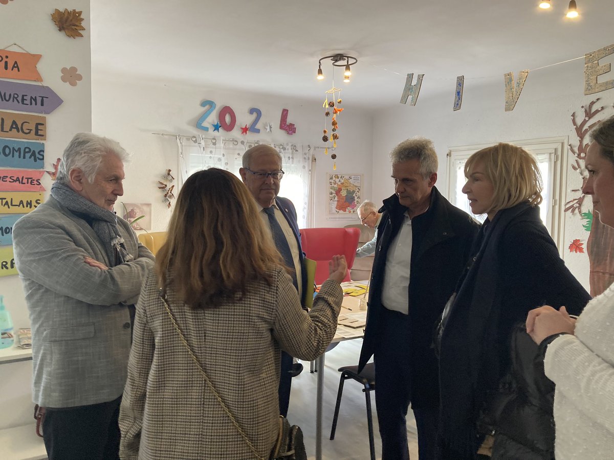 Visite du Relais Cajou de Bompas géré par @MutGrandSud en présence du Sénateur @JeanSOL__ des Pyrénées Orientales. @mutualite_fr @BernardCreissen @misscarrasc