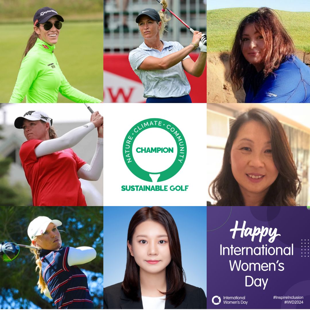 Happy International Women's Day 🙌 Celebrating the inspiring Sustainable Golf Champions helping to raise awareness for sustainability and climate action in and through golf. sustainable.golf/champions/ #IWD2024 #InspireInclusion #forsustainablegolf