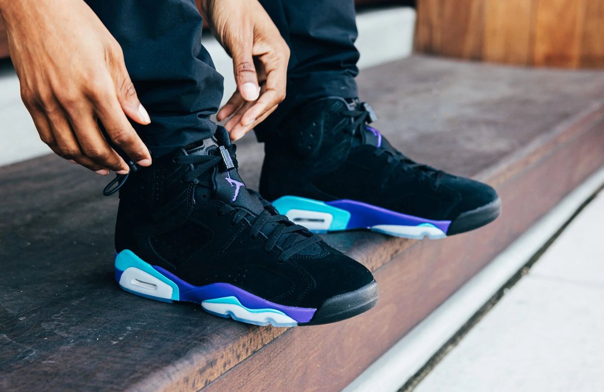black & blue jordan 6