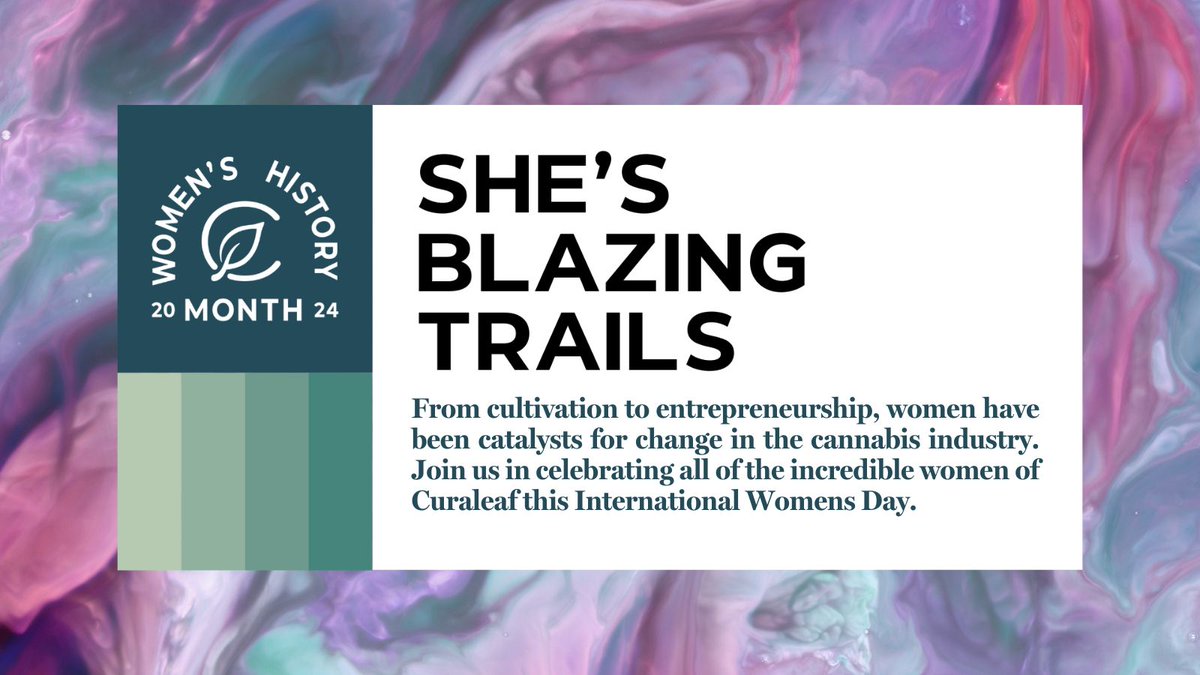 Curaleaf_Inc's tweet photo. From cultivation to entrepreneurship, women have been catalysts for change in the #cannabis industry. Join us in celebrating all of the incredible women of #Curaleaf this #InternationalWomensDay. #ONECuraleaf $CURA $CURLF https://t.co/i6vZQBbfxO