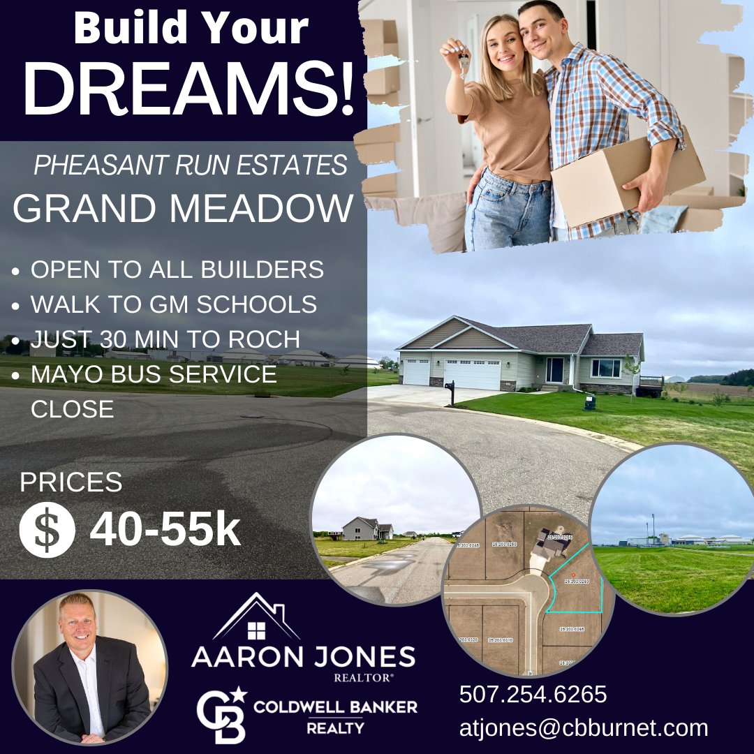 Dreaming of your own place?  Some incredibly affordable options are only a short drive away!
#grandmeadowmn #mowercounty #rochester #minnesota #newconstruction #buildmyhome #mayoclinicmn #rochesterareahouses