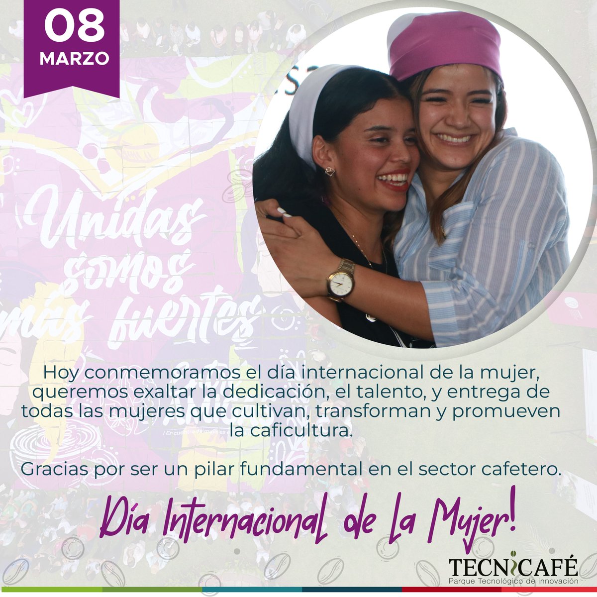 PTITECNiCAFE's tweet photo. Honramos sus  logros, la fortaleza y la resiliencia con la que luchan a diario por la igualdad, la justicia, la paz y el desarrollo social.

Gracias por ser un pilar fundamental en nuestra sociedad.

#DiaInternacionalDeLaMujer https://t.co/ehk8kmR4Dw