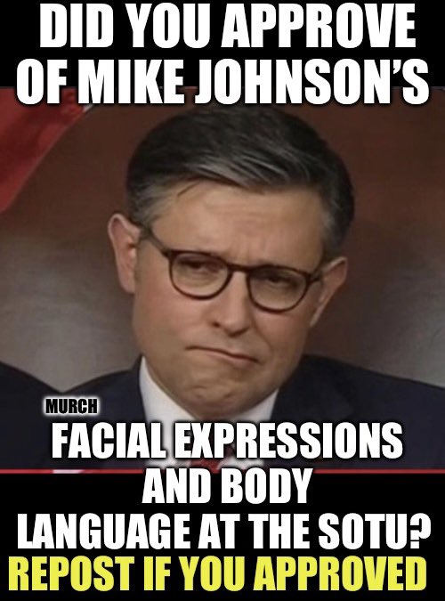TheEXECUTlONER_'s tweet image. Who approved of the way Speaker Johnson carried himself ? 🙋‍♂️