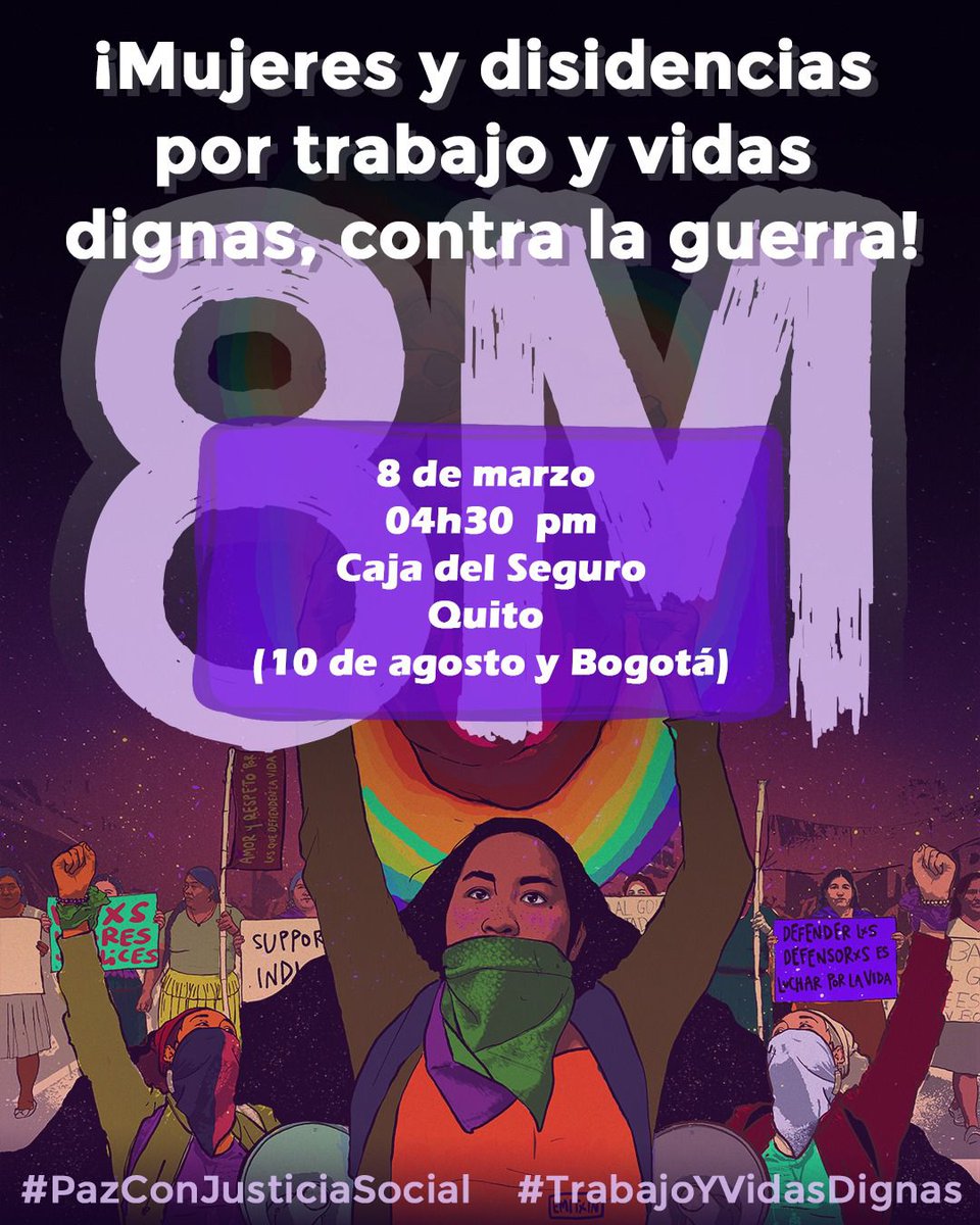 🇪🇨Ecuatorianas ocuparán las calles en el #DiaInternacionalDeLaMujer 

#8marzo2024
#PazConJusticiaSocial
#TrabajoYVidasDignas
 prensa-latina.cu/2024/03/08/ecu… a través de <a href="/PrensaLatina_cu/">Prensa Latina</a>