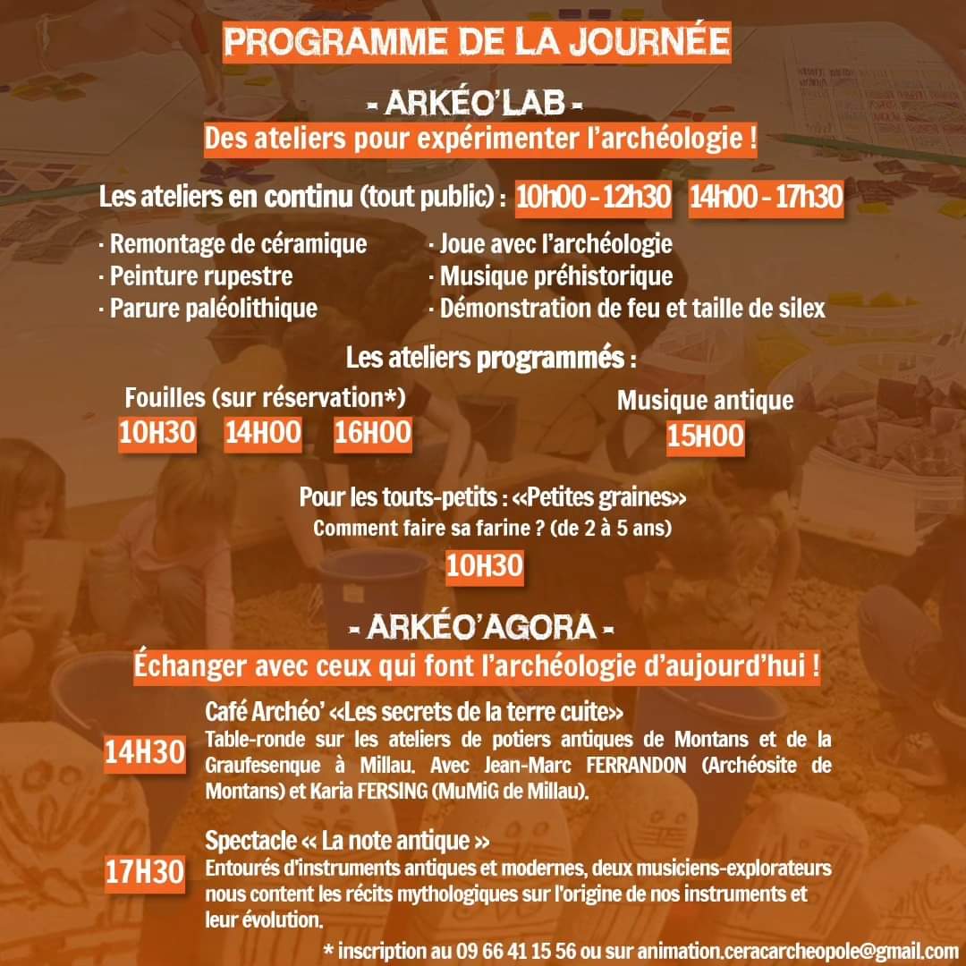 CERAC Archéopole tweet media