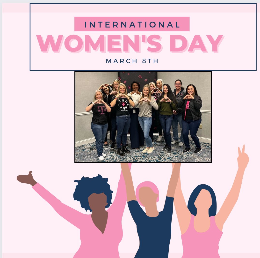 For all the women who have paved the way, who have inspired me and/or been inspired by me, today is our day.  The ladies in this photo are tenacious and they inspire me every day! #AP #Internationalwomensday #inspiration #T-Mobile