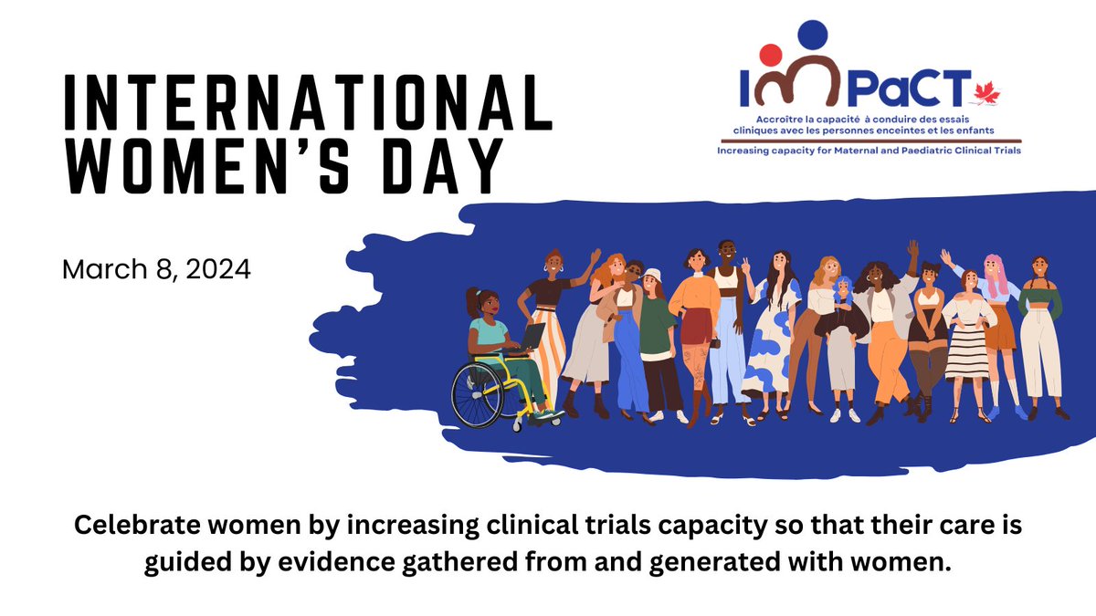 IMPaCTrials's tweet photo. Happy International Women's Day!
Today, we celebrate the incredible contributions of IMPaCT researchers and patient partners. 👩‍🔬💪 
#IWD2024 https://t.co/TqqReH9m0G