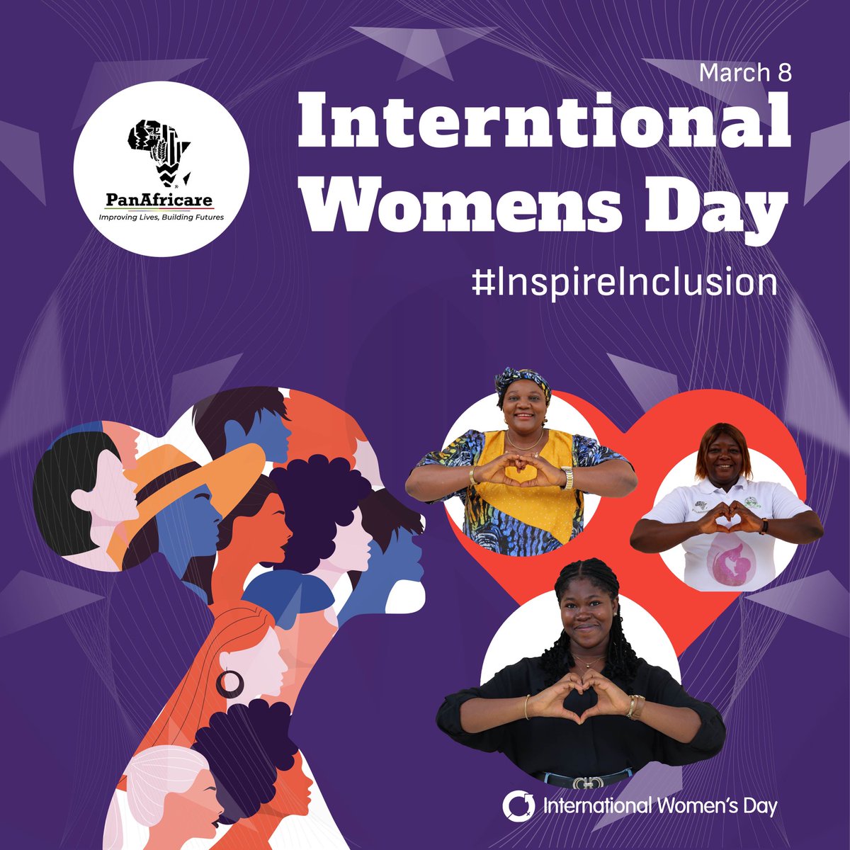 PanAfricare_Ng's tweet photo. Today and every day, let’s stand together in solidarity for gender equality. 

Happy International Women’s Day! 👭🌟 #WomansDay #InspireInclusion2024 
#IWD2024 https://t.co/QVbTz035a7