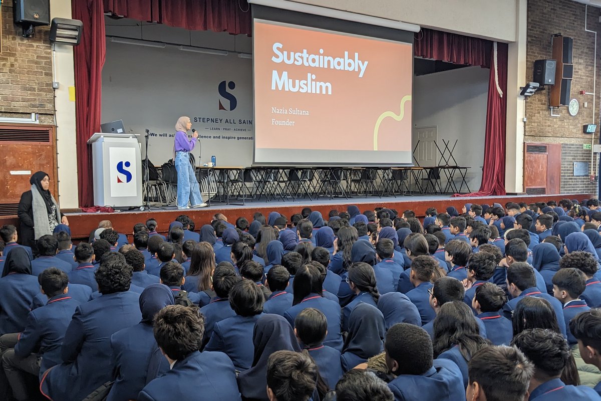 Today, we had the privilege of having Nazia Sultana, the founder of @sustainablymus, join us to discuss sustainability, community and nature. She beautifully connected these values to the teachings of the Quran and the life of the Prophet Muhammad (PBUH).