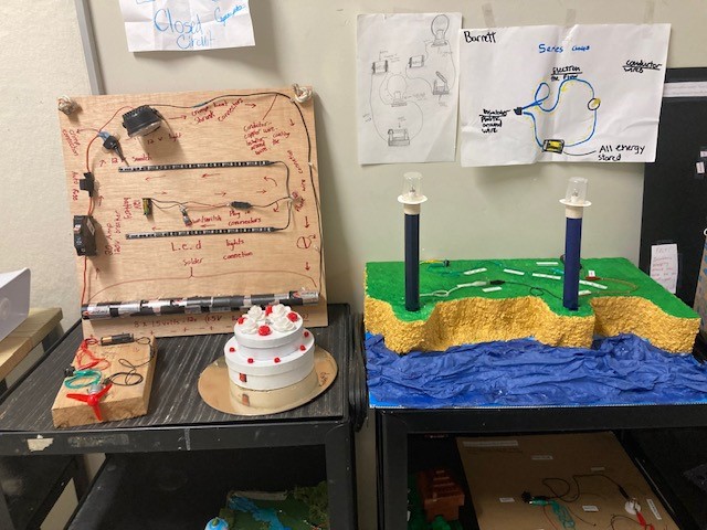 RedlandOaksES's tweet image. 5th graders @RedlandOaksES are rockin&apos; the electrical circuits in science. Awesome work! 🦝@NEISD  #neisd