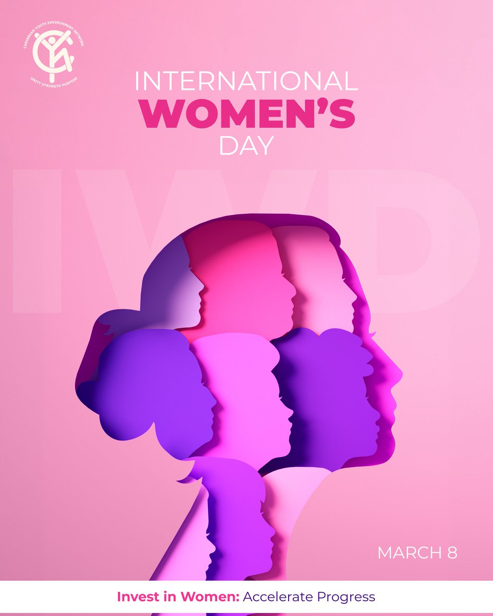 CYENBarbados's tweet photo. Here's to the women who inspire, empower, and break barriers daily. Happy International Women's Day 2024! 💪🌸 #IWD2024 #WomensDay #CelebrateHer https://t.co/XpmNCpOyIF