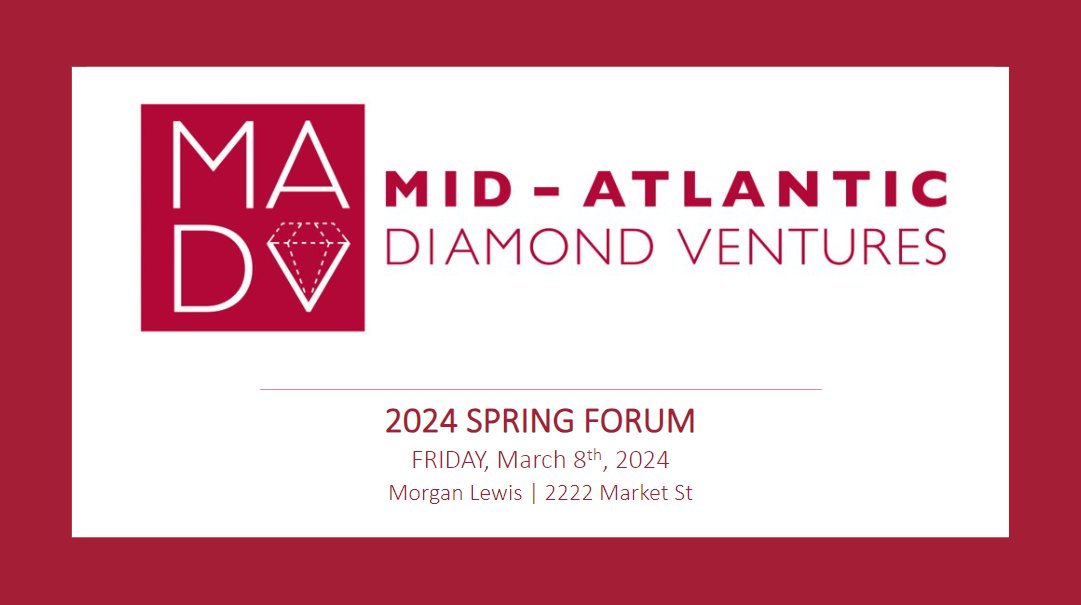 Hey Everyone! 
We're thrilled to kick off our MADV Spring 2024 Venture Forum. 
Stay tuned for more updates!