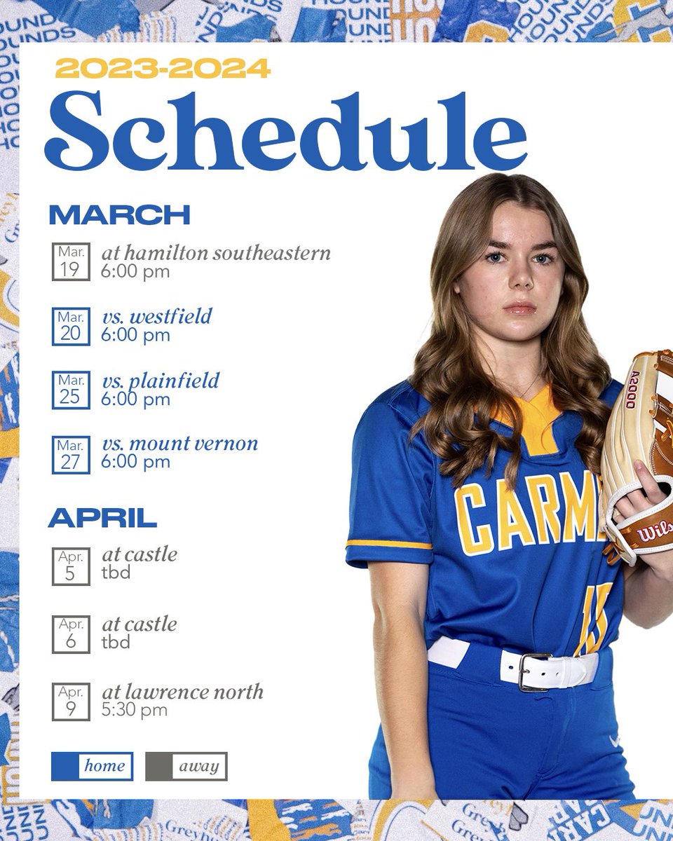 HoundsSB's tweet photo. Mark your 📆.

#carmelsoftball https://t.co/0gMS9AOdfB