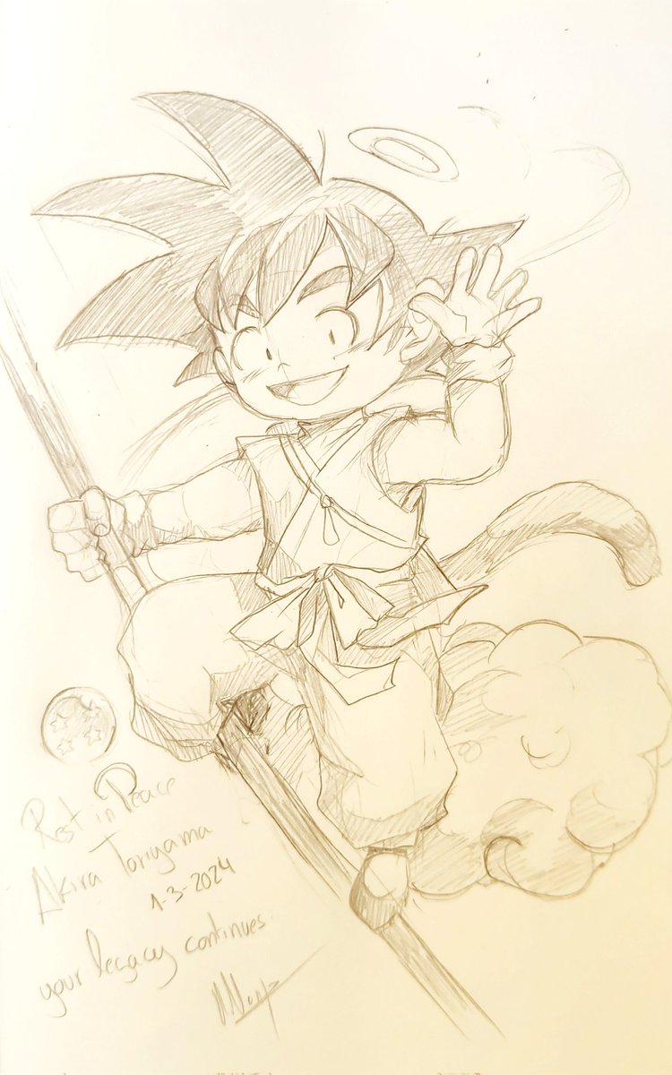 孫悟空 「My little tribute for Akira Toriyama, Dr」|🌟yami11arts🌙 # AA14 Salón manga Alicanteのイラスト