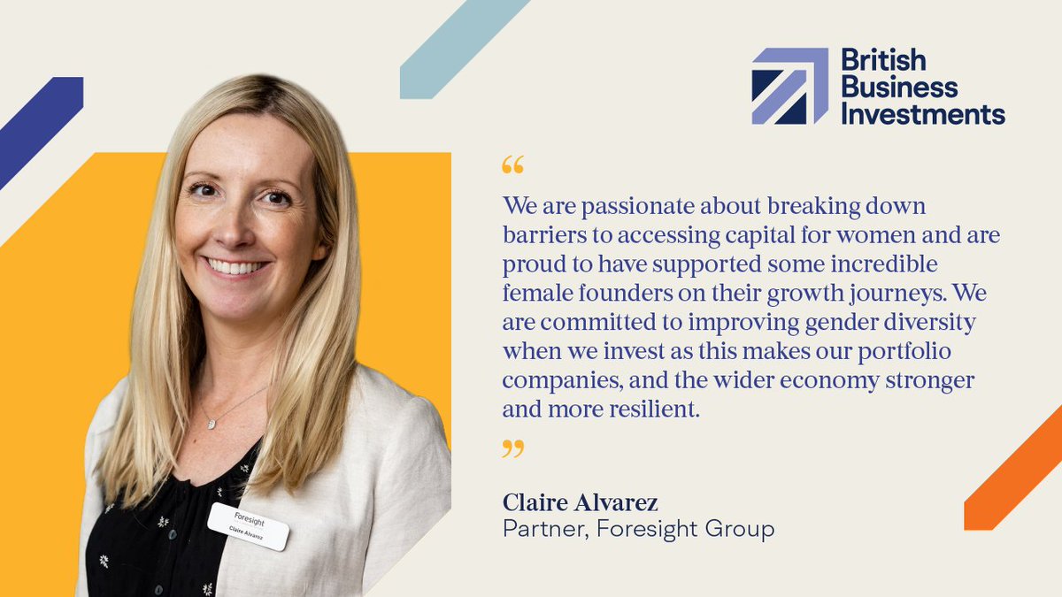 🤝 Investing in women makes our portfolio, and the wider economy, stronger, says Claire Alvarez, Partner at @ForesightGroup, one of our Investment Programme delivery partners. #WomensHistoryMonth #IWD2024 #InvestInWomen