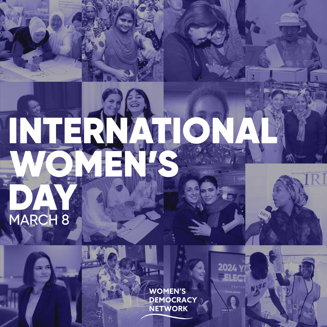 Happy International Women's Day! At #WDN we believe in empowering women to participate fully in democracy. We equip women with the skills to engage in civic and political life, fostering inclusive and robust democracies worldwide🌍. #IWD2024