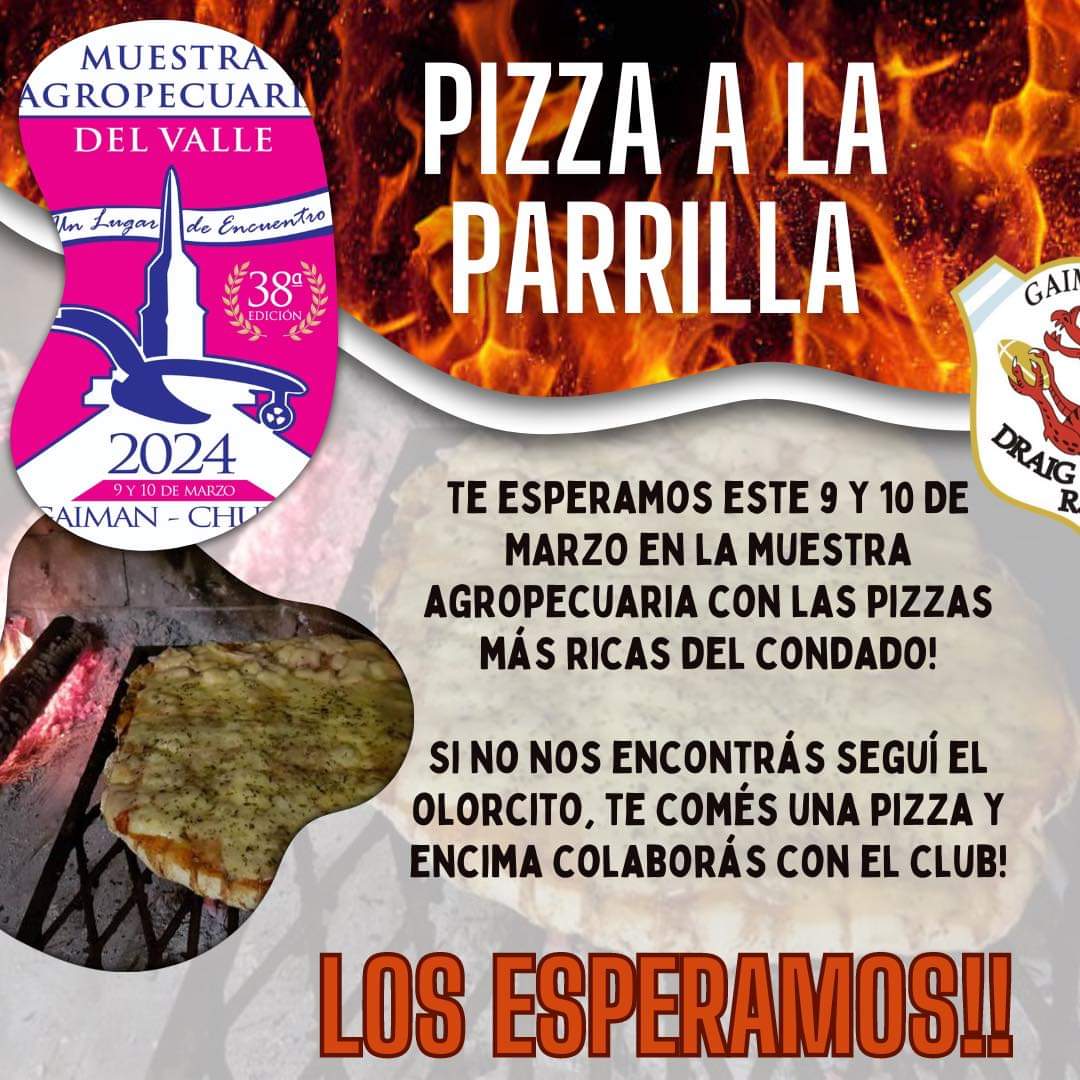 Llega la Muestra Agropecuaria y tenés que ir a comerte una pizza. Te esperamos!!! <a href="/MuestraAgrop/">Muestra Agropecuaria</a>