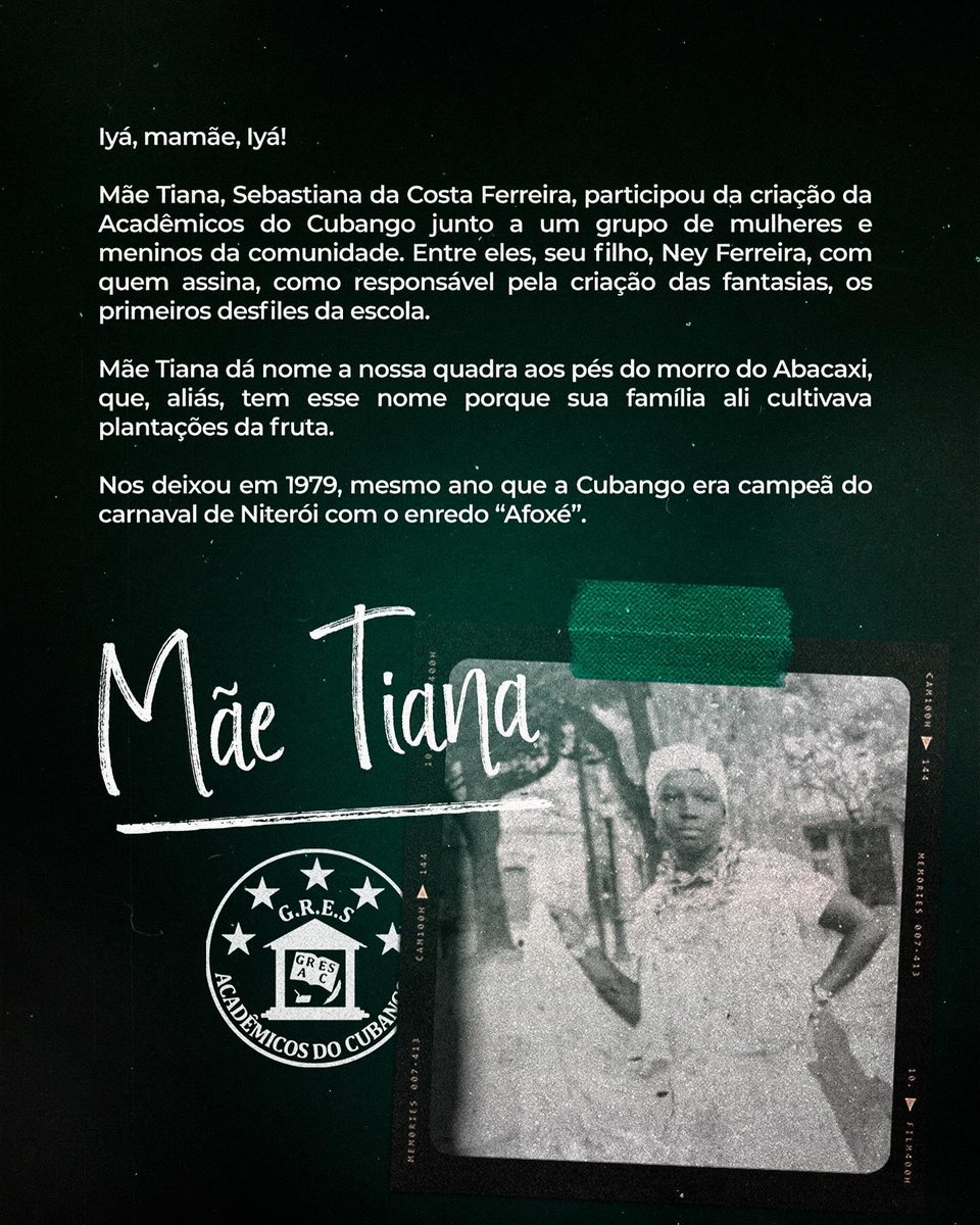 GresCubango's tweet photo. No dia Internacional da Luta das Mulheres, a gente lembra que nossa escola é “um terreiro assentado por mãos e mães” como diz nosso enredo. Viva nossas mães pretas cubanguenses e seu legado de força e resistência! 🇳🇬 https://t.co/WuINKBxRFH
