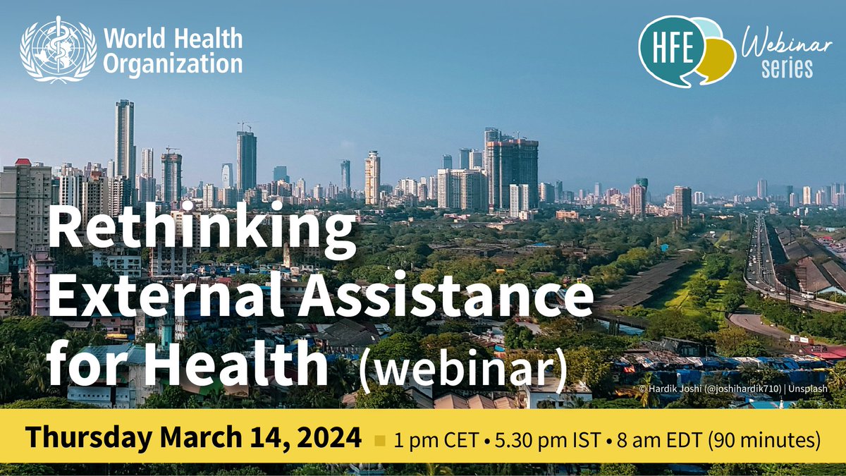 📢 Join us on Thursday, March 14th to Rethink External Assistance for Health Register @: bit.ly/webinar_240314… @WHO @AllianceHPSR @LSHTM