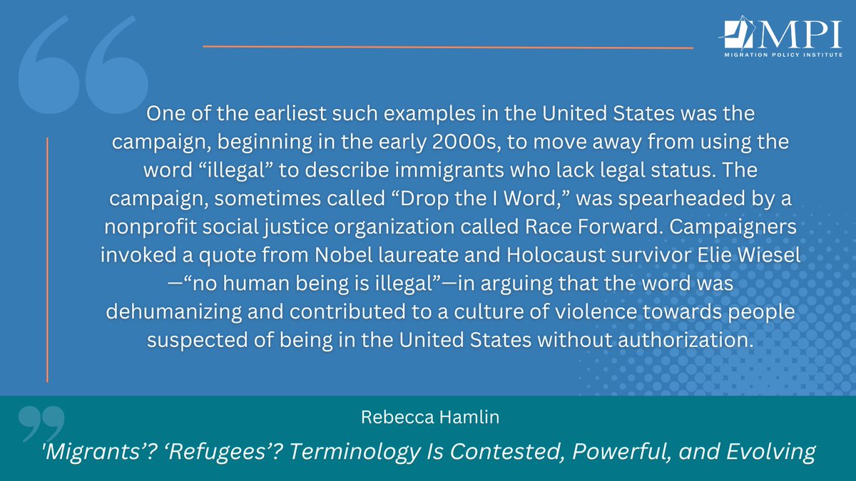 Some #StateoftheUnion watchers were surprised to hear President Biden use the word “illegal” to describe an unauthorized immigrant accused of murder @hamlinr1 has detailed the battle over words in our Migration Information Source magazine: migrationpolicy.org/article/termin…