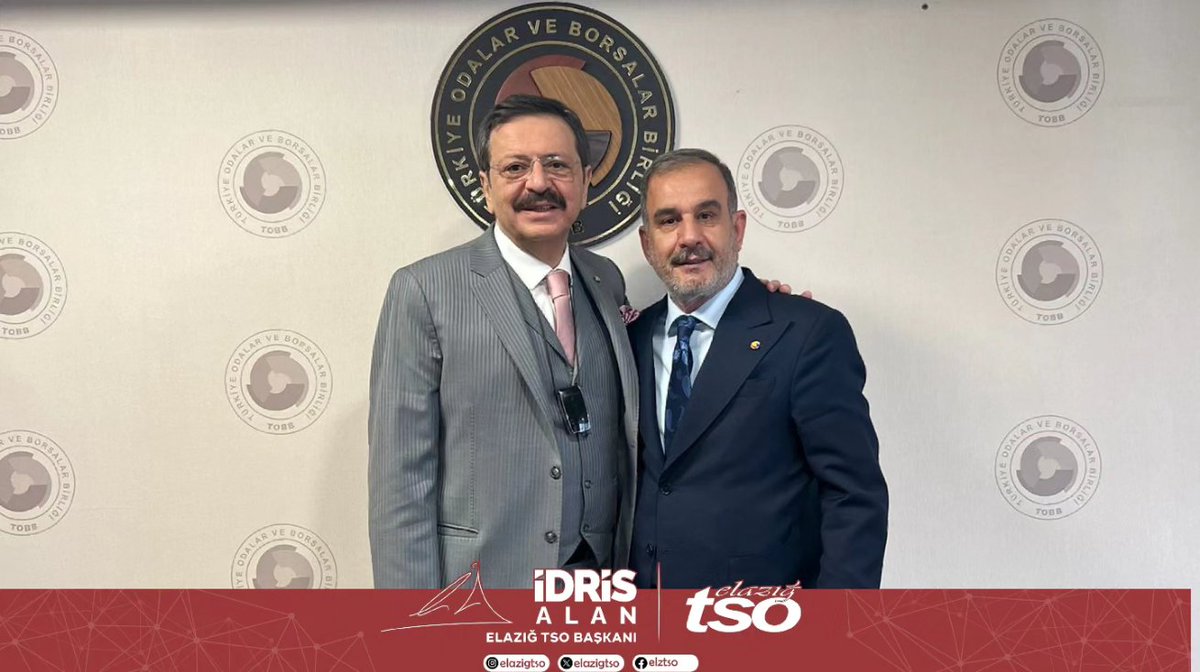 idrisalan_23's tweet photo. 📍TOBB

Elazığ Ticaret ve Sanayi Odası Yönetim Kurulu Üyemiz Sn. Mustafa BALOĞULLARI ve Elazığ TSO üyemiz AKDAĞ Group Yönetim Kurulu Başkan Yardımcısı Sn. Muhammet Ali AKDAĞ  ile birlikte Türkiye Odalar ve Borsalar Birliği Başkanımız Sn. M. Rifat HİSARCIKLIOĞLU’nu ziyaret ederek ilimiz yatırımları ve ekonomisi üzerine istişarelerde bulunduk. 
Yakın ilgileri ve ilimiz yatırımcılarının problemlerine duyarlıklarından dolayı Sn. M. Rifat HİSARCIKLIOĞLU Başkanıma teşekkür ediyorum.