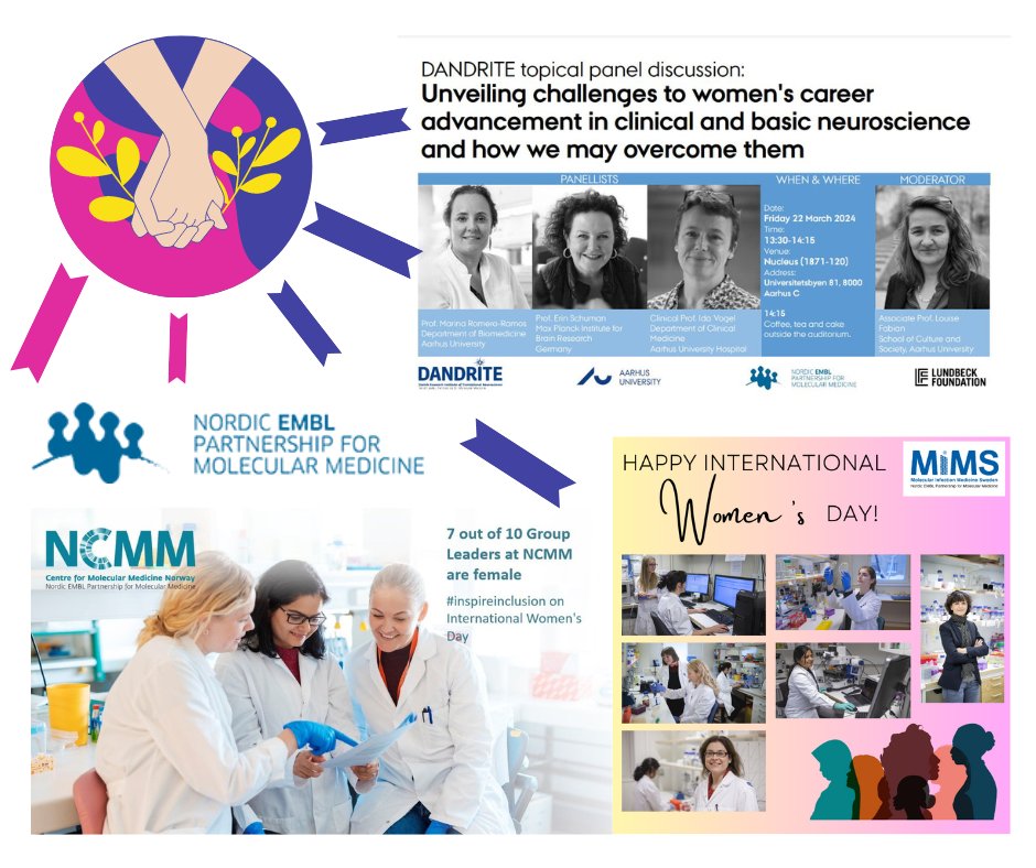 @NordicEMBL Partnership celebrates today International Women's Day. We are proud that across our four nodes in four Nordic countries, 59% of our community consists of women, and we have a close to equal number of women in group leader positions.