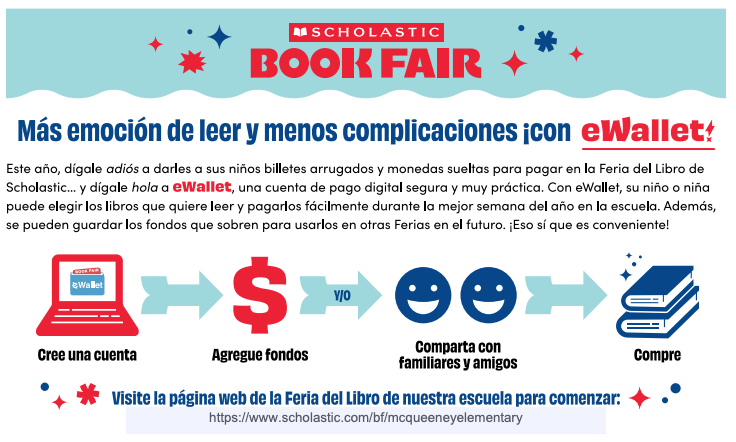 Spring Break is upon us! And, so is BOOK FAIR! 🙌🎉📚 Be sure to create your child's e-wallet for the easiest way to shop our BOOK FAIR, March 18-22. Open 7:30-4:00 daily with late night hours on Wed, 3/20 till 6:30! #SeguinReads #WeAreSeguin <a href="/SeguinISD/">Seguin ISD</a> <a href="/McQueeneyESISD/">McQueeney Elementary</a>