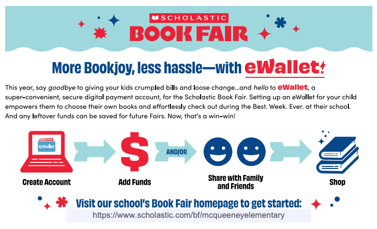 McQElemLibrary's tweet photo. Spring Break is upon us! And, so is BOOK FAIR! 🙌🎉📚 Be sure to create your child's e-wallet for the easiest way to shop our BOOK FAIR, March 18-22. Open 7:30-4:00 daily with late night hours on Wed, 3/20 till 6:30! #SeguinReads #WeAreSeguin @SeguinISD @McQueeneyESISD https://t.co/7wuoOftJEk