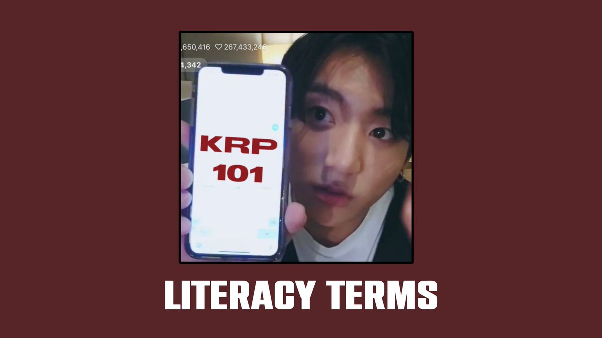 ⠀   ⠀   ⠀    ⠀⠀   ⠀   ⠀   ⠀    ⠀⠀   ⠀   ⠀ ⠀⠀   ⠀   ⠀      ⠀   
 ⠀⠀ ⠀ ★ 𓂃 KRP 101: episode 1  ⊹
 ⠀    ⠀⠀ ⠀  literacy terms for rp.
 ⠀   ⠀   ⠀   ⠀    ⠀⠀   ⠀
 ⠀   ⠀   ⠀   ⠀    ⠀⠀   ⠀