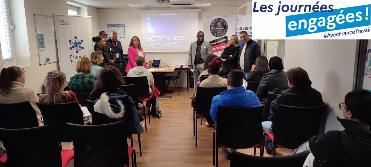 #AvecFranceTravail et la Mission Locale du Drouais, une assistance 100% féminine et 100% engagée après avoir entendu les témoignages, en cette journée du 8 mars où les recrutements d'agent de sécurité se conjuguent au féminin 👋Bravo à toutes ! <a href="/FTravail_CVL/">France Travail Centre-Val de Loire</a>  <a href="/lecho_dreux/">L'Écho Dreux</a>