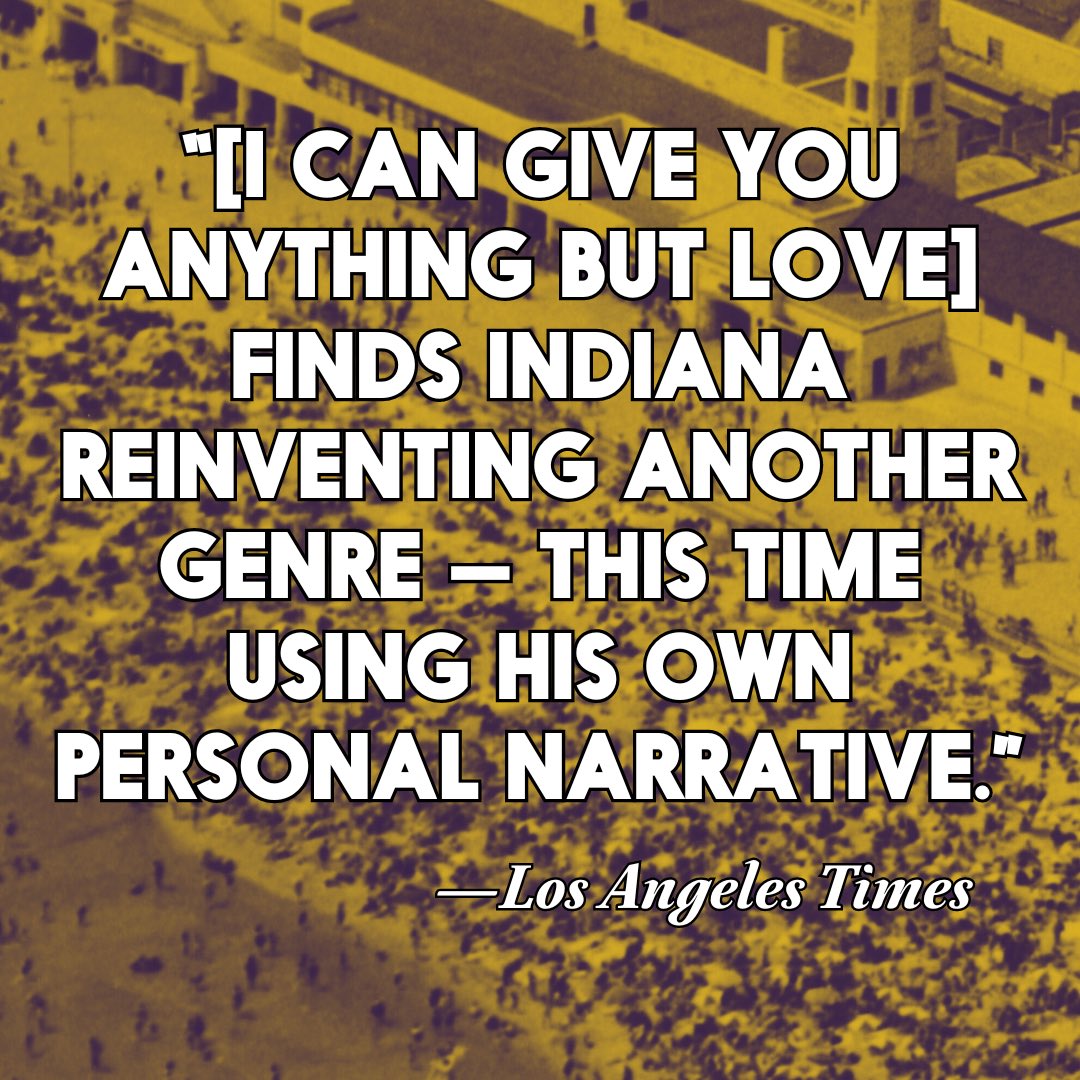 We are so thrilled to announce a new edition of I CAN GIVE YOU ANYTHING BUT LOVE, the incisive and vulnerable memoir by the inimitable Gary Indiana!