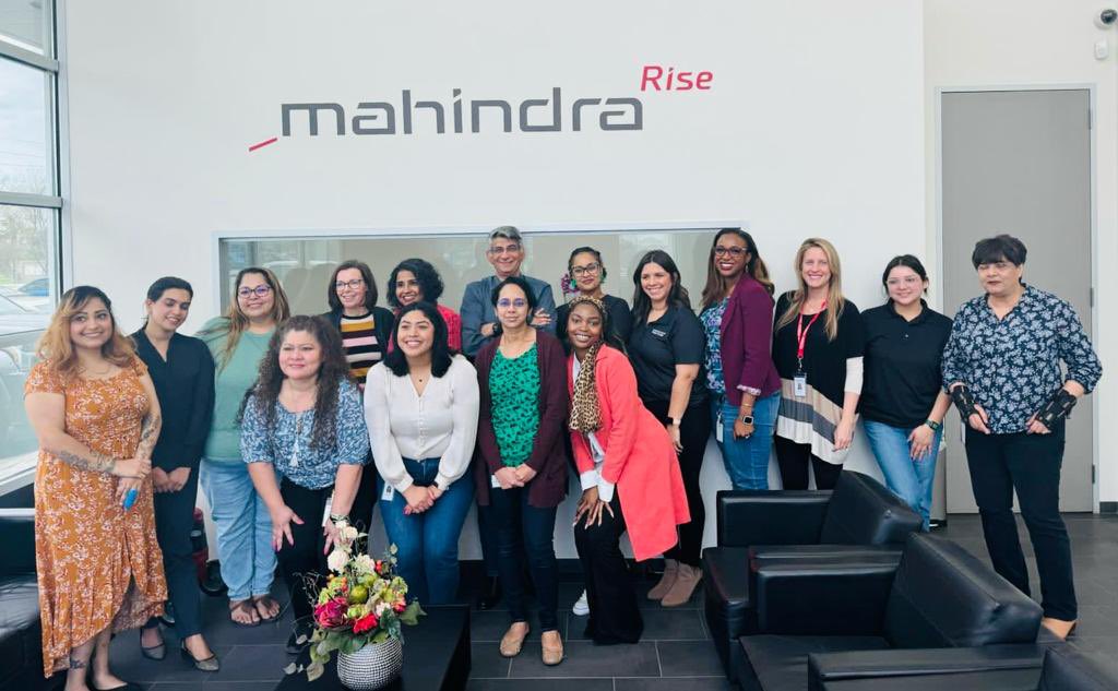 The amazing team of women @Mahindra_USA that keeps us going. Making us bigger and stronger. From the traditional HR & IT to manufacturing shop floor and field sales, they are a critical part of our team. I appreciate each & every one of you. Thank you! #International_Womens_Day