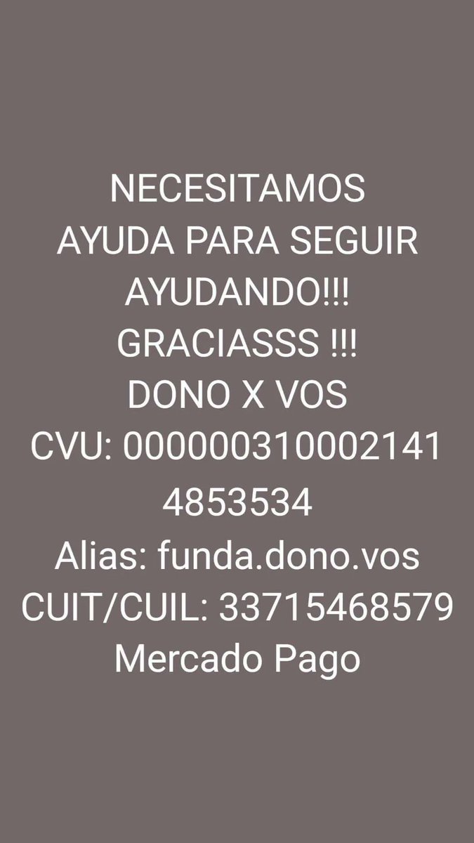 donoxvos's tweet photo. URGENTE !!! GRACIASS... https://t.co/Y5XzT516GO