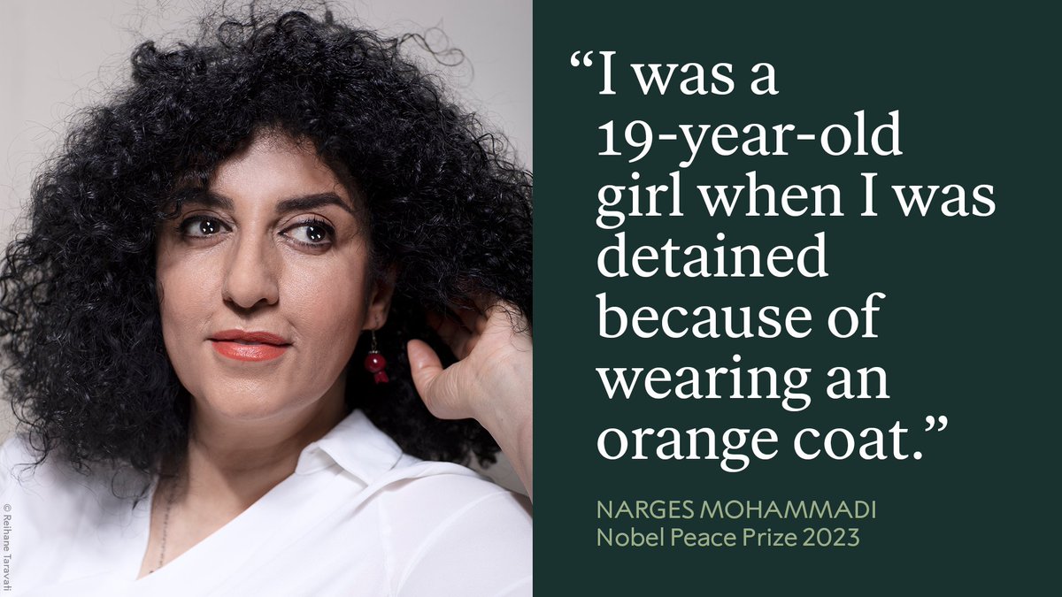 Peace laureate Narges Mohammadi has fought against the systematic discrimination and oppression of women in Iran. She is at the forefront of a courageous fight for human rights, freedom, and democracy. Read more about our 2023 peace laureate: nobelprize.org/prizes/peace/2… #IWD2024