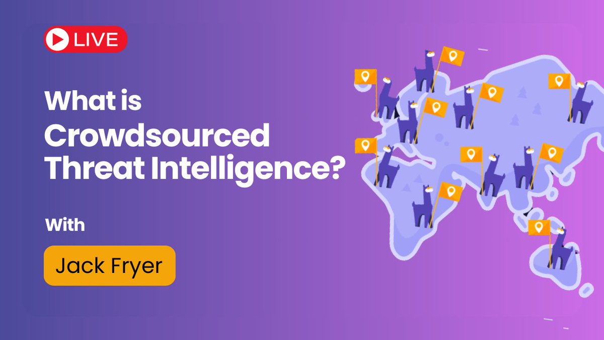 Crowd_Security's tweet image. Don't forget, next Thursday will be our 3rd webinar of the year- What is Crowdsourced Threat Intelligence?

We will be walking you through the fundamentals of #crowdsourced #threatintelligence, and the benefits it can bring to security teams- hubs.ly/Q02nHF9y0

#cybersec
