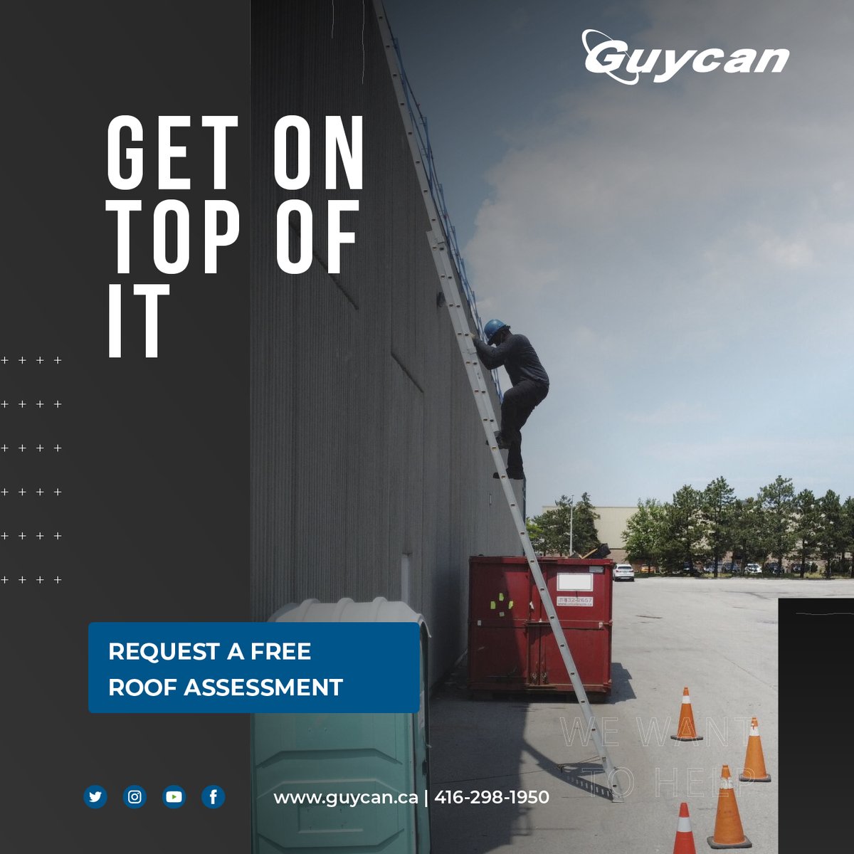Guycanltd's tweet photo. Don't wait for a rainy day! ️

Schedule a free roof assessment with us today and avoid costly surprises down the road.  Proactive maintenance is key to a healthy roof and a peaceful mind.

Visit: https://t.co/eNbZeulwTg

#commercialroofing #roofmaintenance  #peaceofmind https://t.co/La995y8o9P