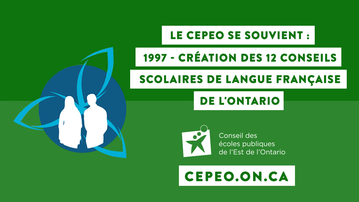 C’est le 24 avril 1997 que la Loi 104 a été adoptée par le gouvernement ontarien de Mike Harris. Celle-ci a accordé aux Franco-Ontariens la pleine gestion de leurs écoles avec 12 conseils scolaires de langue française pour la province. 👏