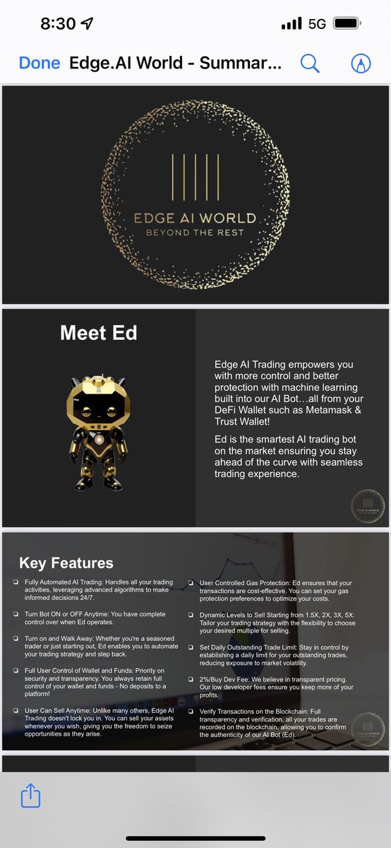 svjjohnson's tweet image. Check out the EdgeAi monthly subscription tiers &amp;amp; their compensation plan . This is a perfect way to have residual income while in a Bull run . Come learn how it all works . Link in bio. #Edbot.edgeai.world #defitradingbot