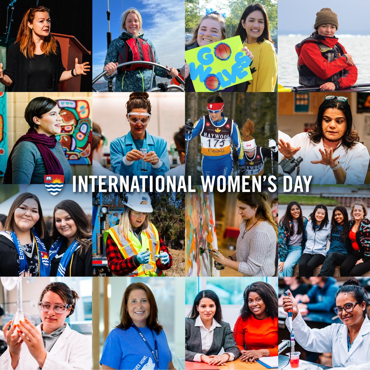 To all the strong, talented and inspirational women that make #LakeheadU an exceptional place to learn, grow, work and play, we recognize and appreciate you, today and everyday 💙💛 #internationalwomensday
