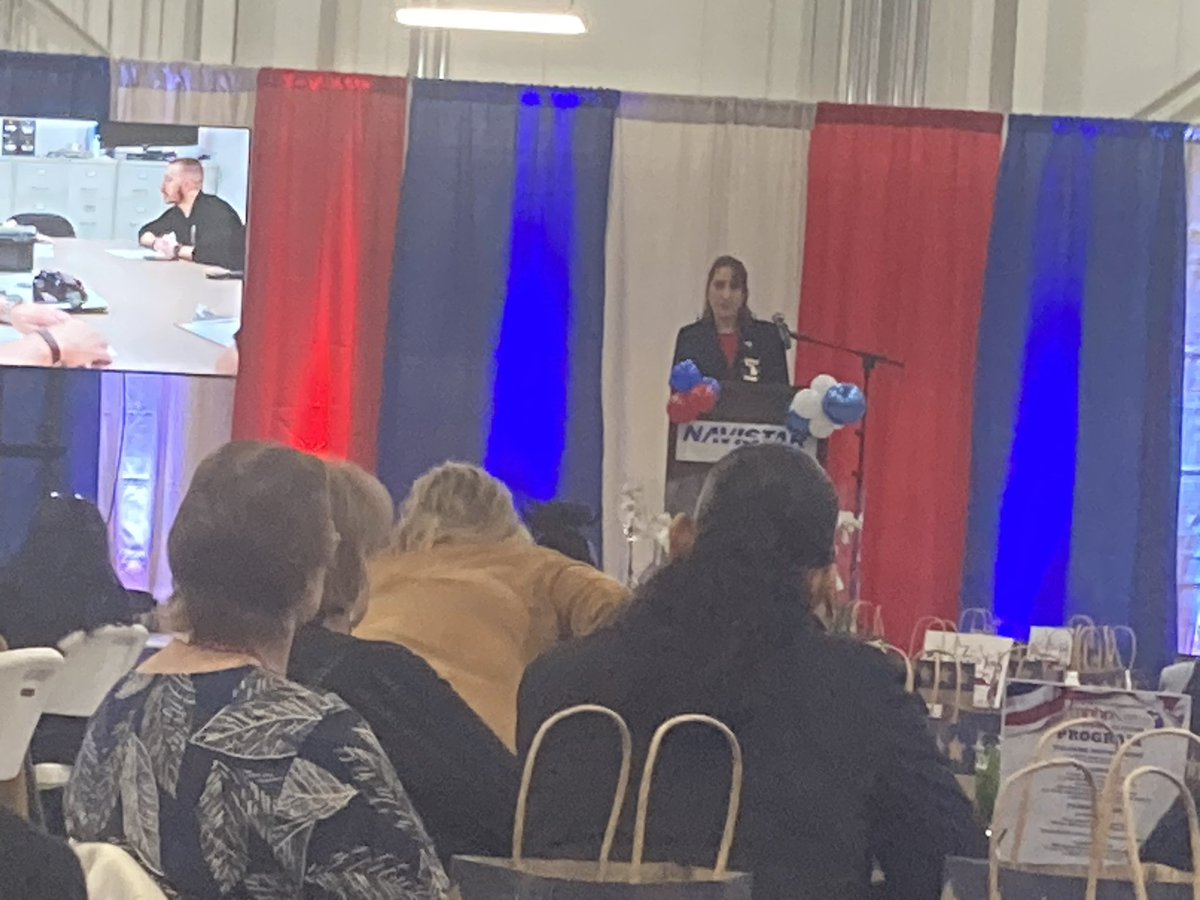 At Madison Heights State of the City with Mayor Roslyn Grafstein. The mayor gave very good remarks.