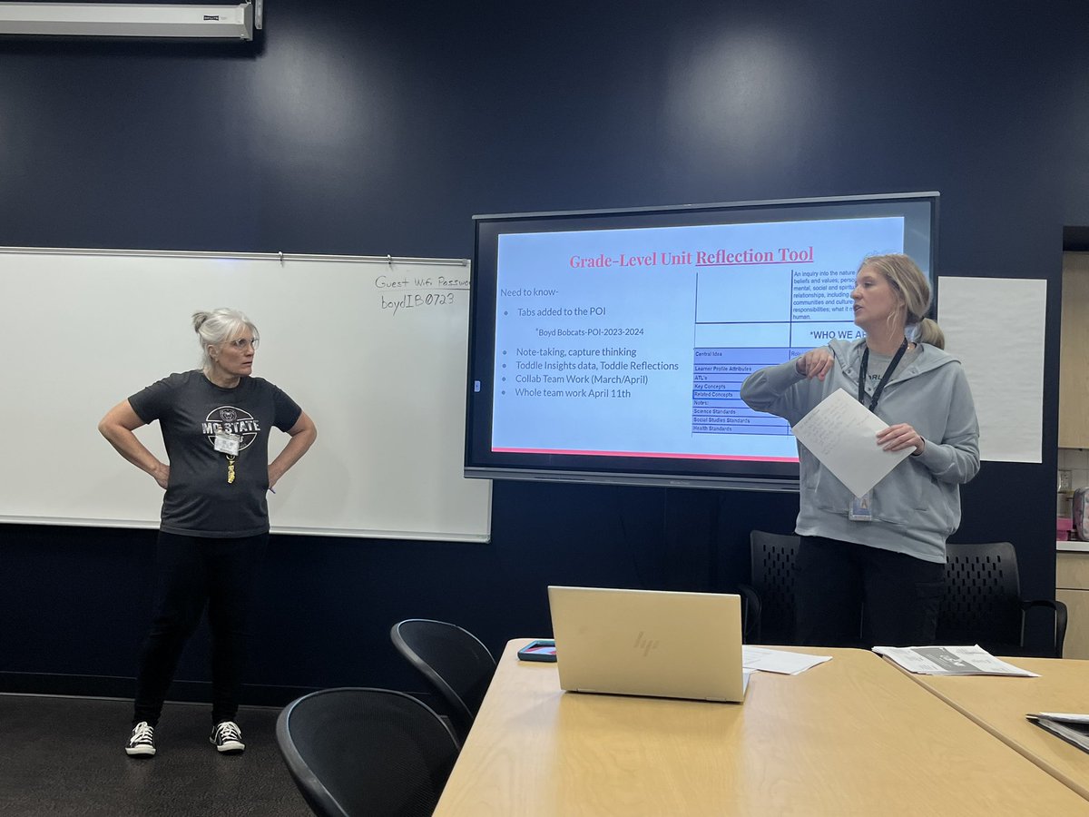 Shared leadership at Boyd! Love it when teammates lead the team through deep reflection and learning