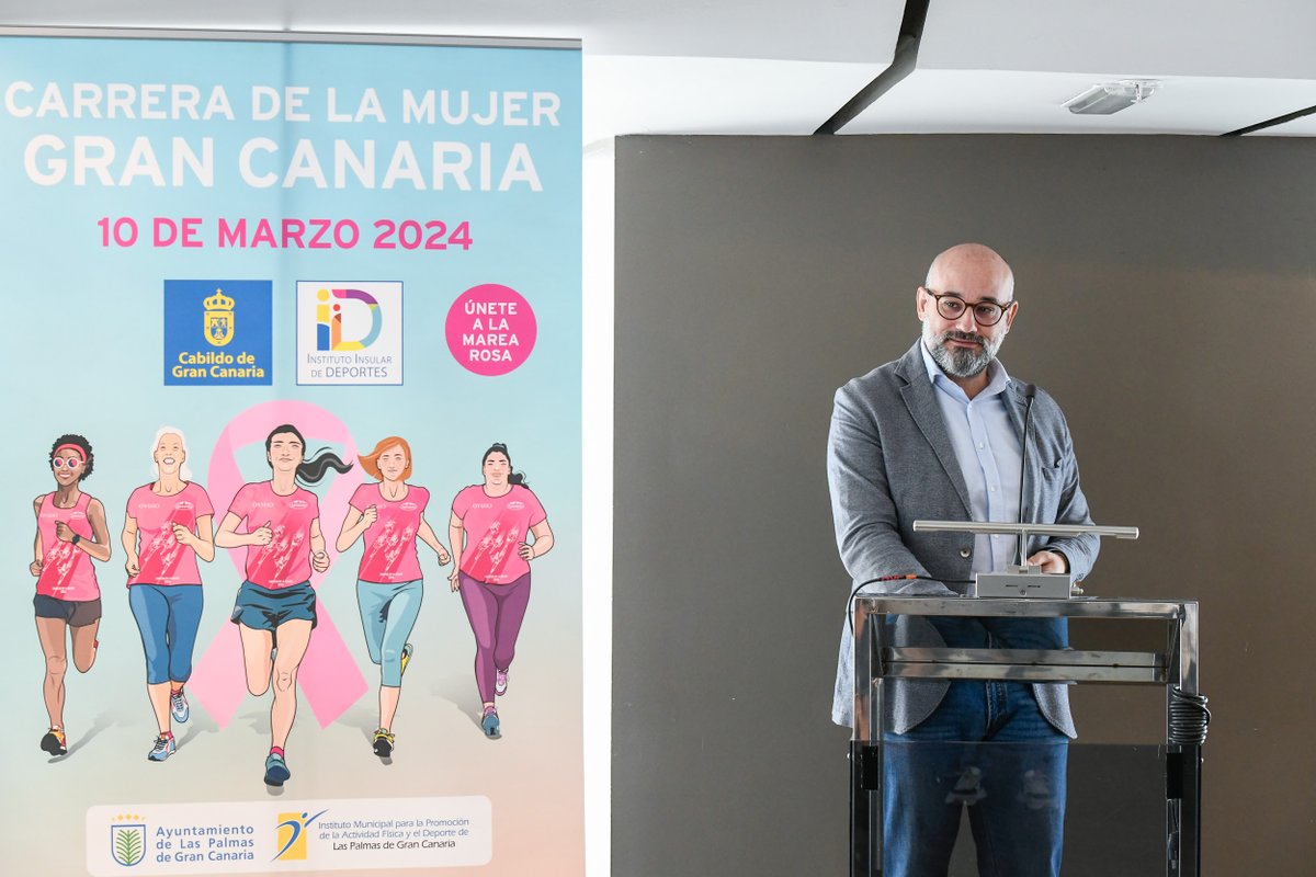 GranCanariaDep's tweet photo. "Nos sumamos a ese conjunto de ciudades que están promoviendo la investigación, la lucha contra el cáncer de mama y la lucha contra la violencia machista", recalcó @aridanyromero, añadiendo que "desde el #IIDGC estamos alineados con los hábitos de vida saluable". https://t.co/O5lnfwiJcw