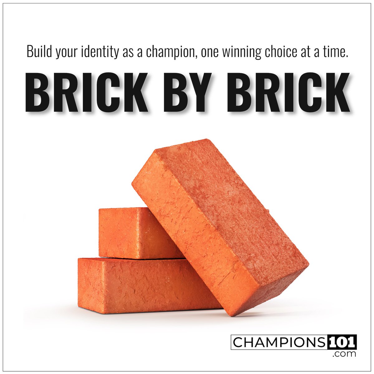 “Every time we choose to do what champions do, we move a little closer to the person winning requires us to be.” Read this week’s @Champions_101 Newsletter, “Brick by Brick,” here: bit.ly/49HuWgd