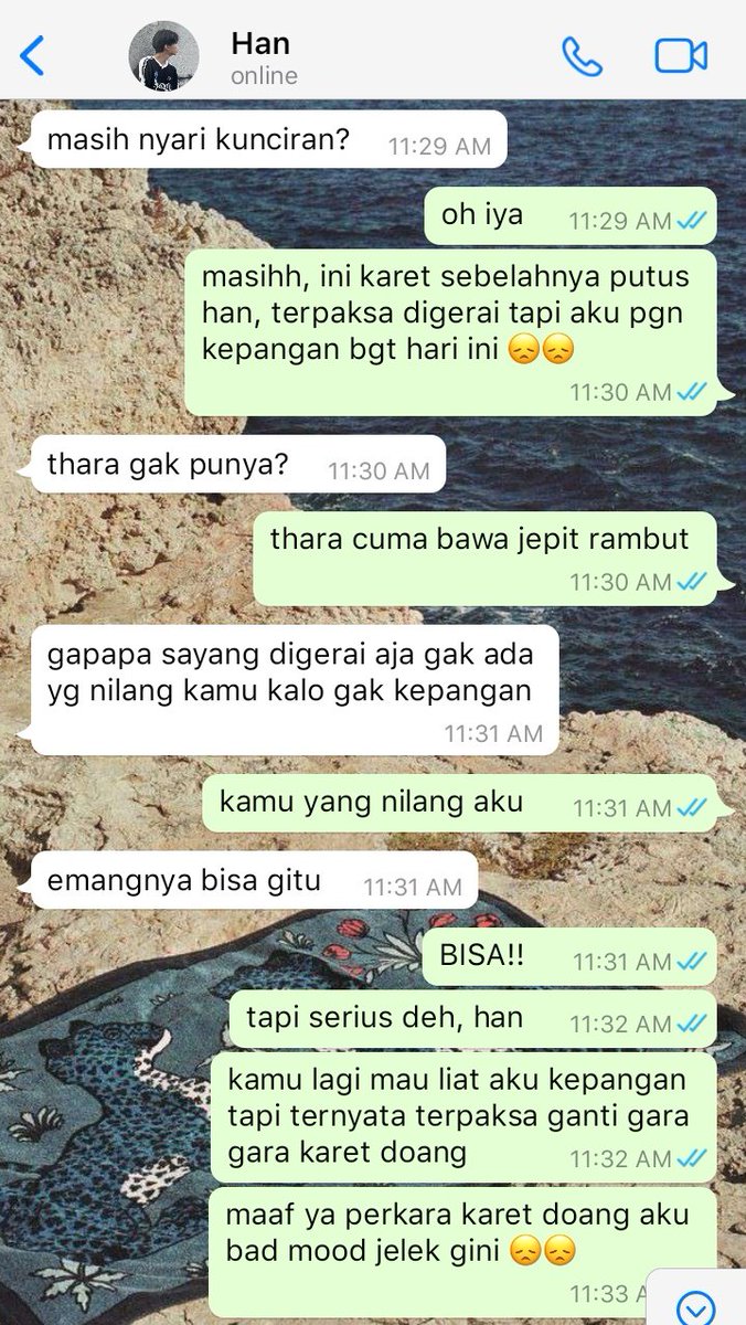 bvracelet's tweet photo. Rehan Ivy – Kepang 
#yeoniyoo three tweets AU https://t.co/BMq4eDy8EC